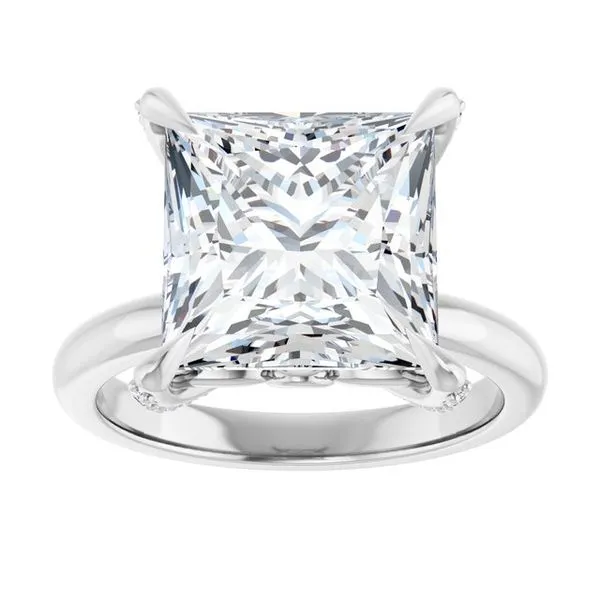 Claw-Prong Accented Engagement Ring Image 3 Mark Jewellers La Crosse, WI