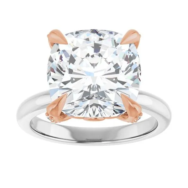 Claw-Prong Accented Engagement Ring Image 3 Shipley's Fine Jewelry Hampstead, MD