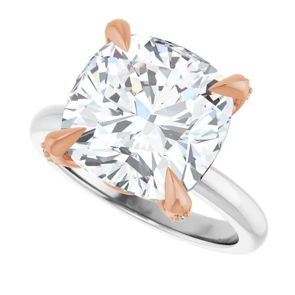 Claw-Prong Accented Engagement Ring Image 5 JF Jones Jewelers Rochester, NY