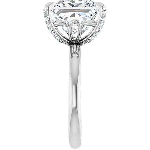 Claw-Prong Accented Engagement Ring Image 4 Morin Jewelers Southbridge, MA