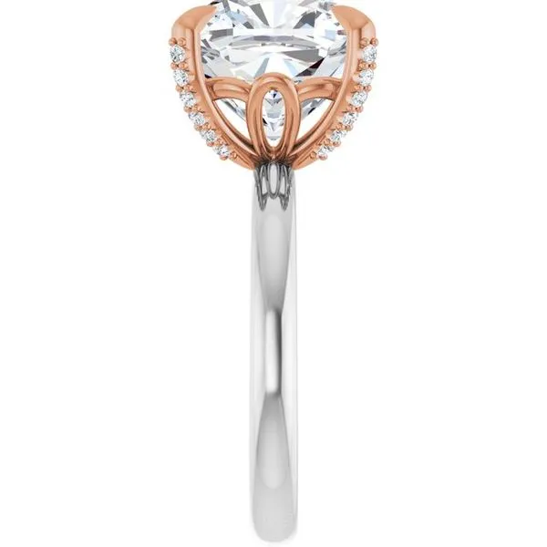 Claw-Prong Accented Engagement Ring Image 4 Raleigh Diamond Fine Jewelry Raleigh, NC