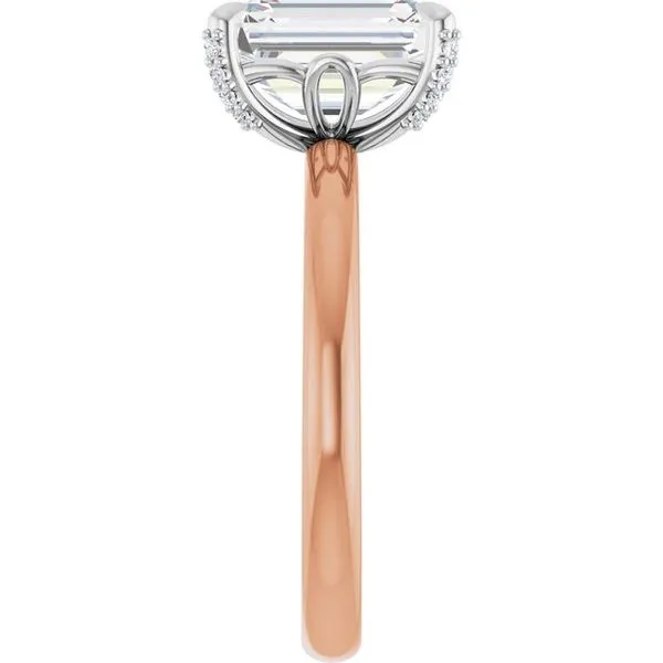 Claw-Prong Accented Engagement Ring Image 4 Don's Jewelry & Design Washington, IA