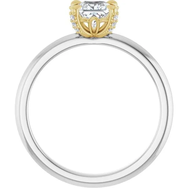 Claw-Prong Accented Engagement Ring Image 2 Raleigh Diamond Fine Jewelry Raleigh, NC