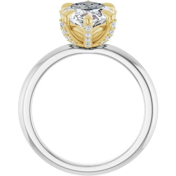 Claw-Prong Accented Engagement Ring Image 2 Jimmy Smith Jewelers Decatur, AL