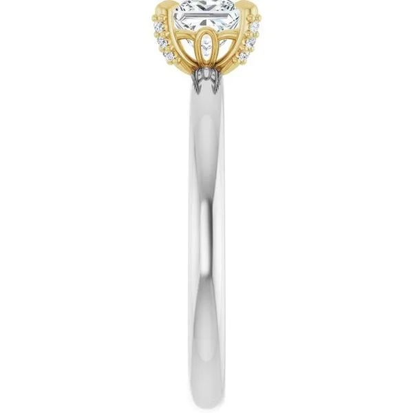 Claw-Prong Accented Engagement Ring Image 4 Mark Jewellers La Crosse, WI