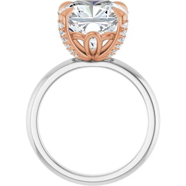 Claw-Prong Accented Engagement Ring Image 2 Northwood Jewelers Northwood, OH