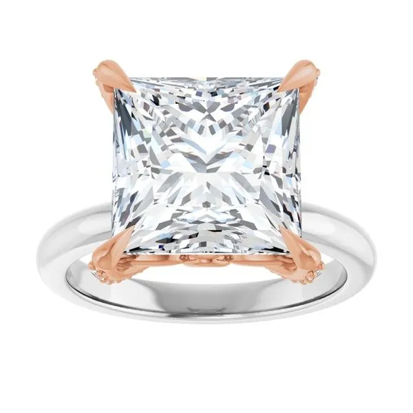 Claw-Prong Accented Engagement Ring Image 3 Futer Bros Jewelers York, PA