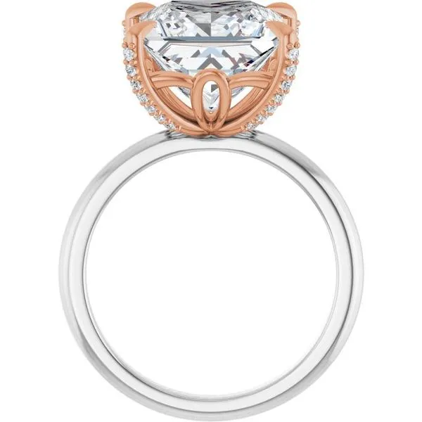 Claw-Prong Accented Engagement Ring Image 2 Vulcan's Forge LLC KANSAS CITY, MO