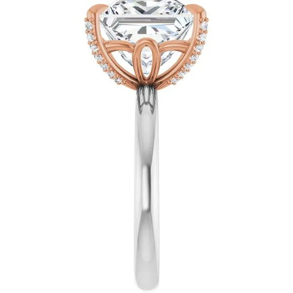 Claw-Prong Accented Engagement Ring Image 4 Mark Jewellers La Crosse, WI