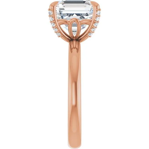 Claw-Prong Accented Engagement Ring Image 4 Mark Jewellers La Crosse, WI