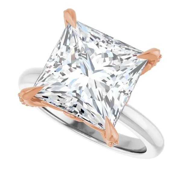 Claw-Prong Accented Engagement Ring Image 5 Jimmy Smith Jewelers Decatur, AL