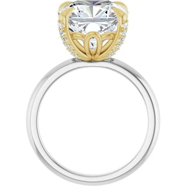 Claw-Prong Accented Engagement Ring Image 2 Jimmy Smith Jewelers Decatur, AL