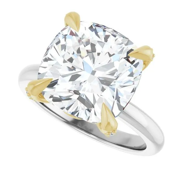 Claw-Prong Accented Engagement Ring Image 5 Don's Jewelry & Design Washington, IA