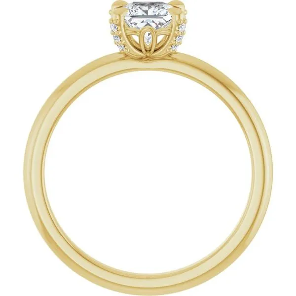 Claw-Prong Accented Engagement Ring Image 2 Arezzo Jewelers Elmwood Park, IL