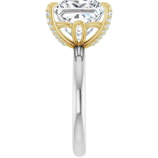 Claw-Prong Accented Engagement Ring Image 4 Shipley's Fine Jewelry Hampstead, MD