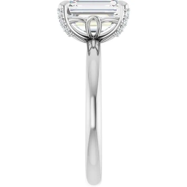 Claw-Prong Accented Engagement Ring Image 4 Arezzo Jewelers Elmwood Park, IL