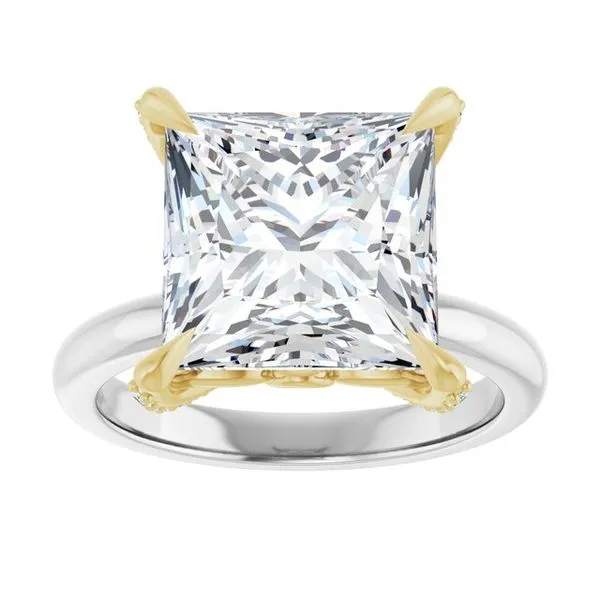 Claw-Prong Accented Engagement Ring Image 3 J. Thomas Jewelers Rochester Hills, MI