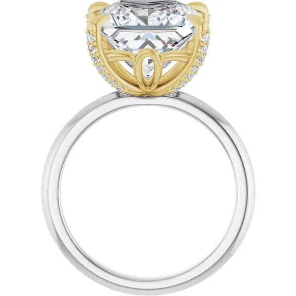 Claw-Prong Accented Engagement Ring Image 2 Futer Bros Jewelers York, PA