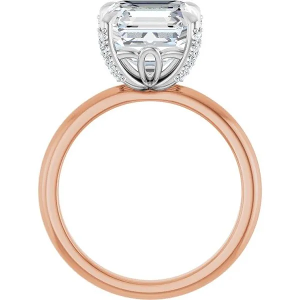 Claw-Prong Accented Engagement Ring Image 2 Stuart Benjamin & Co. Jewelry Designs San Diego, CA