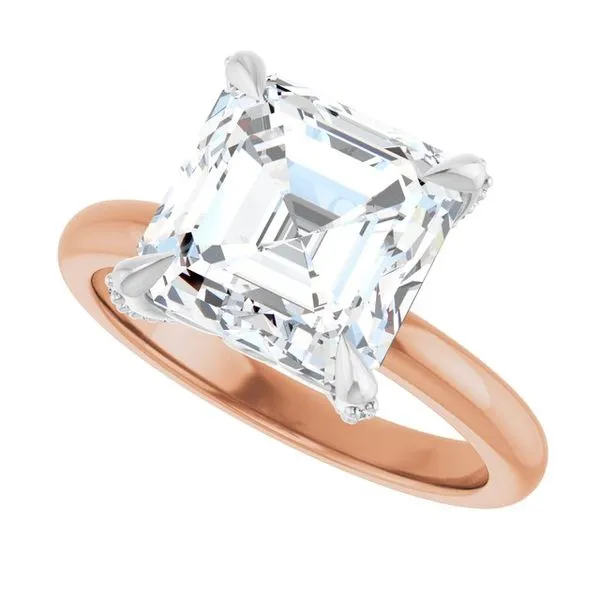 Claw-Prong Accented Engagement Ring Image 5 Natale Jewelers Sewell, NJ