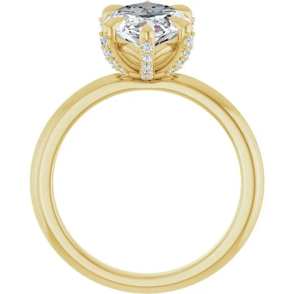 Claw-Prong Accented Engagement Ring Image 2 Mark Jewellers La Crosse, WI