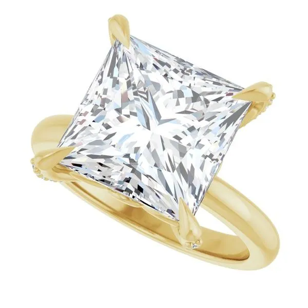 Claw-Prong Accented Engagement Ring Image 5 Mark Jewellers La Crosse, WI