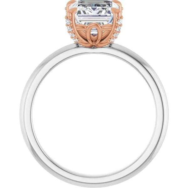 Claw-Prong Accented Engagement Ring Image 2 Futer Bros Jewelers York, PA