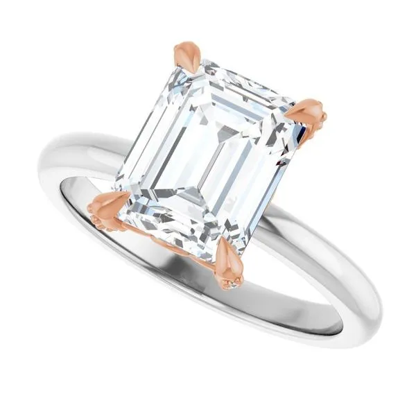 Claw-Prong Accented Engagement Ring Image 5 Shipley's Fine Jewelry Hampstead, MD