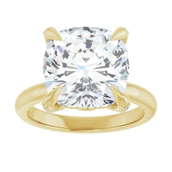 Claw-Prong Accented Engagement Ring Image 3 Shipley's Fine Jewelry Hampstead, MD