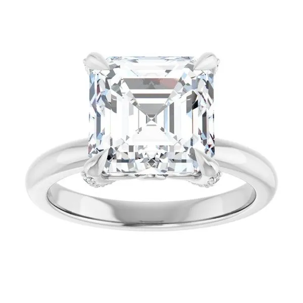 Claw-Prong Accented Engagement Ring Image 3 J. Thomas Jewelers Rochester Hills, MI