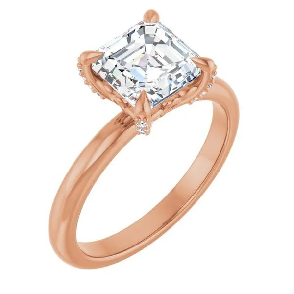 Claw-Prong Accented Engagement Ring J. West Jewelers Round Rock, TX