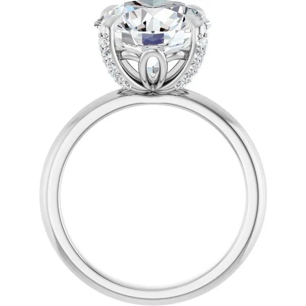 Claw-Prong Accented Engagement Ring Image 2 Shipley's Fine Jewelry Hampstead, MD