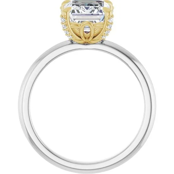 Claw-Prong Accented Engagement Ring Image 2 Clater Jewelers Louisville, KY