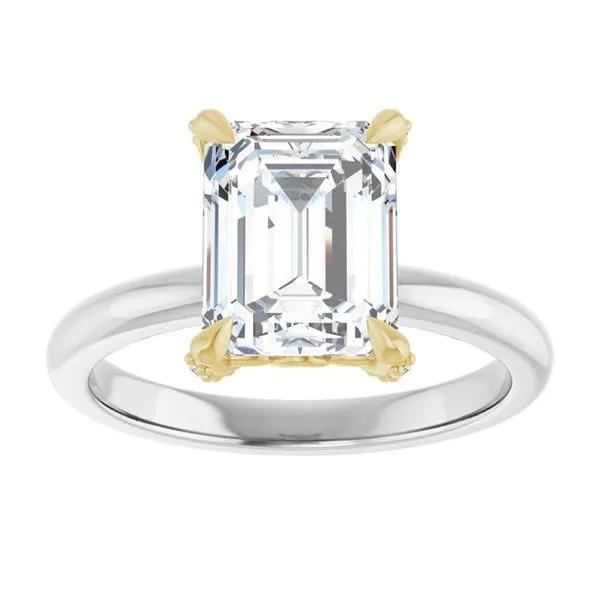 Claw-Prong Accented Engagement Ring Image 3 Vulcan's Forge LLC KANSAS CITY, MO