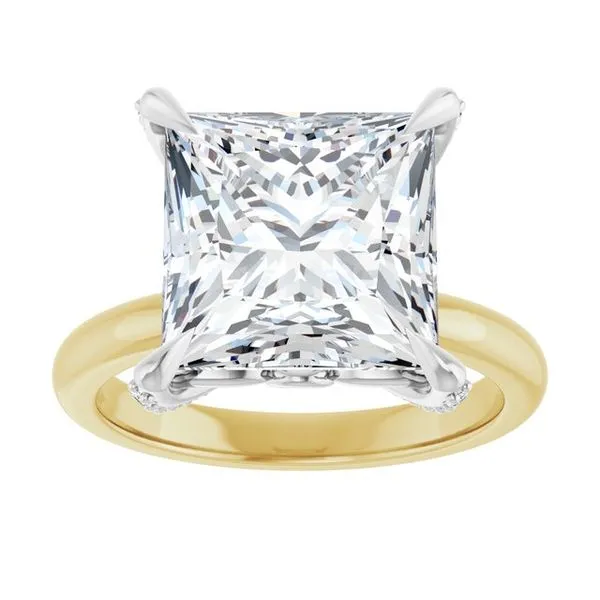Claw-Prong Accented Engagement Ring Image 3 Arezzo Jewelers Elmwood Park, IL