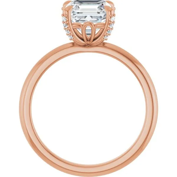 Claw-Prong Accented Engagement Ring Image 2 Vulcan's Forge LLC KANSAS CITY, MO