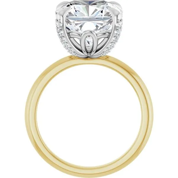 Claw-Prong Accented Engagement Ring Image 2 Futer Bros Jewelers York, PA