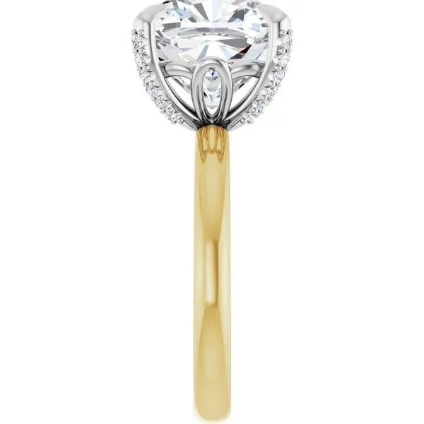 Claw-Prong Accented Engagement Ring Image 4 Natale Jewelers Sewell, NJ