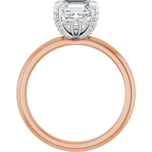 Claw-Prong Accented Engagement Ring Image 2 JF Jones Jewelers Rochester, NY