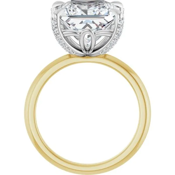 Claw-Prong Accented Engagement Ring Image 2 Raleigh Diamond Fine Jewelry Raleigh, NC