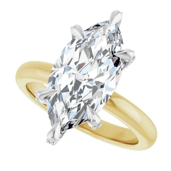 Claw-Prong Accented Engagement Ring Image 5 Futer Bros Jewelers York, PA