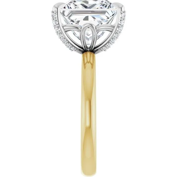Claw-Prong Accented Engagement Ring Image 4 Natale Jewelers Sewell, NJ