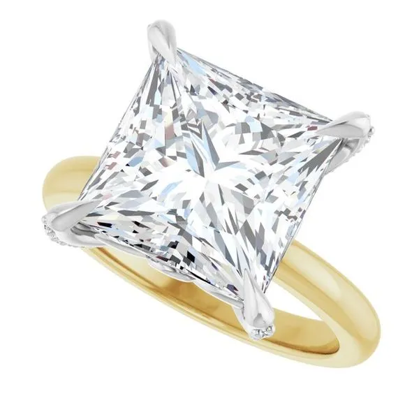 Claw-Prong Accented Engagement Ring Image 5 Shipley's Fine Jewelry Hampstead, MD