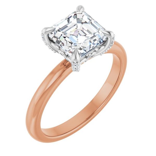 Claw-Prong Accented Engagement Ring