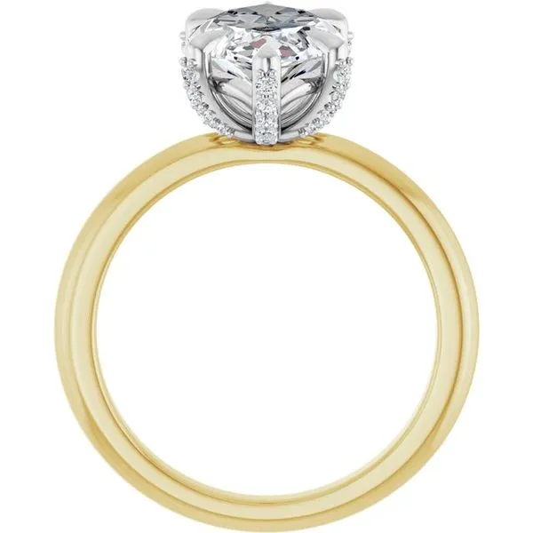 Claw-Prong Accented Engagement Ring Image 2 Futer Bros Jewelers York, PA