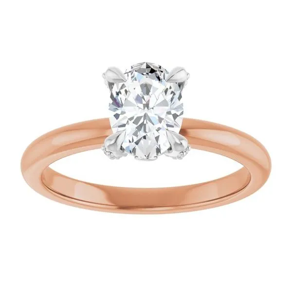 Claw-Prong Accented Engagement Ring Image 3 J. Thomas Jewelers Rochester Hills, MI