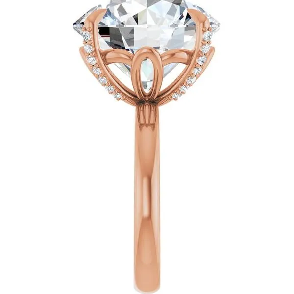 Claw-Prong Accented Engagement Ring Image 4 Futer Bros Jewelers York, PA