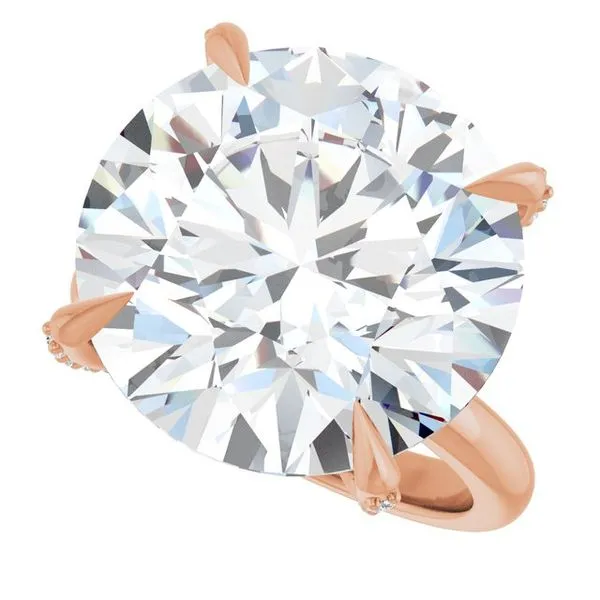 Claw-Prong Accented Engagement Ring Image 5 Austin's Fine Diamonds & Jewelry Lyndhurst, NJ