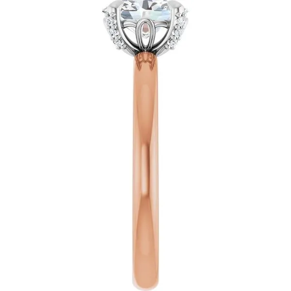 Claw-Prong Accented Engagement Ring Image 4 J. Thomas Jewelers Rochester Hills, MI