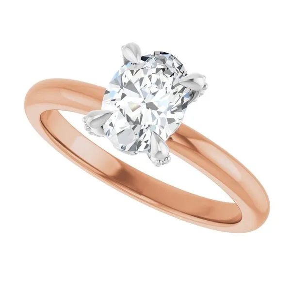 Claw-Prong Accented Engagement Ring Image 5 Morin Jewelers Southbridge, MA